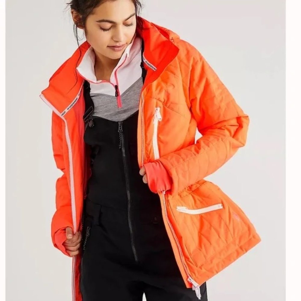 Free People All Prepped Ski Jacket (coral)